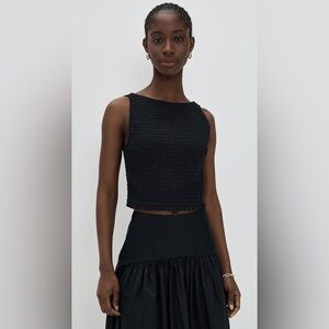 NWOT Marea Liz Joy Charlotte Top Bonita Black---- Sz Sm (stretches, so fits M/6)